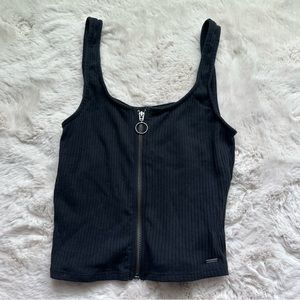 Hollister Zip Crop Tank